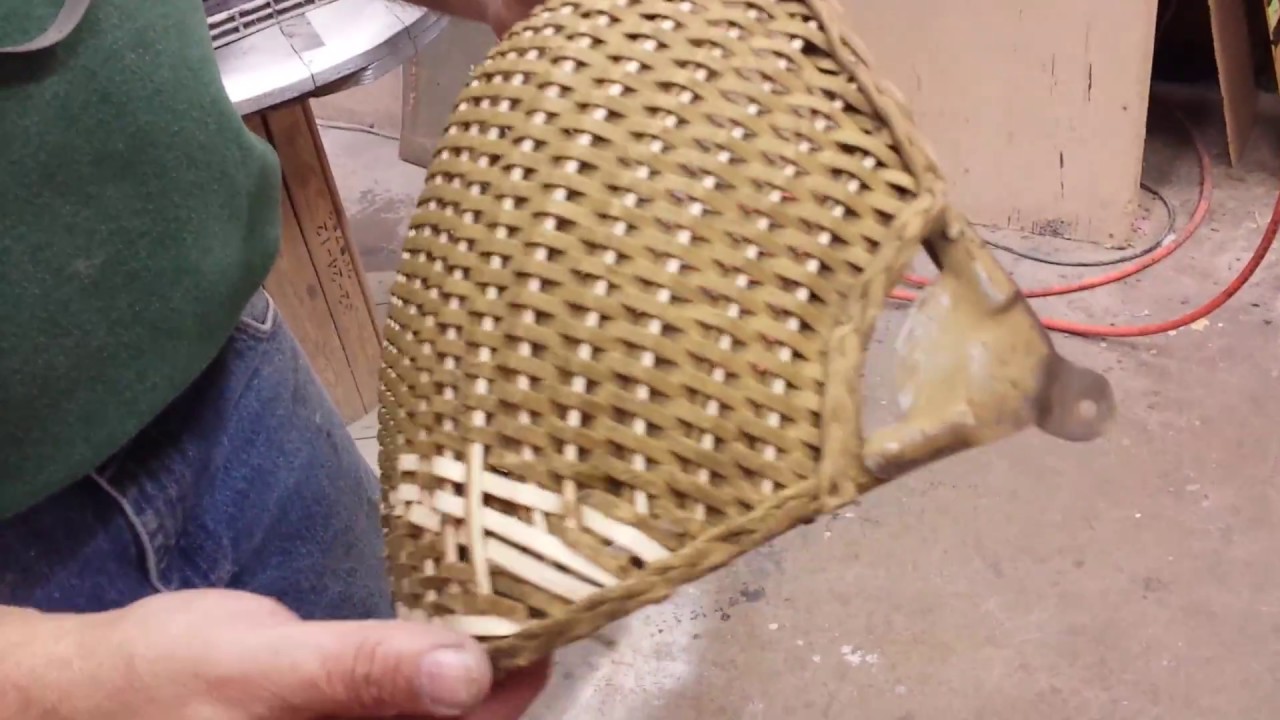 restoring a antique wicker baby carriage