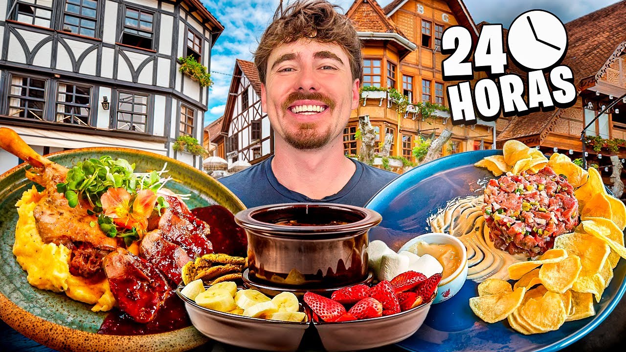 24 HORAS COMENDO EM CAMPOS DO JORDÃO I Especial Dia dos Namorados