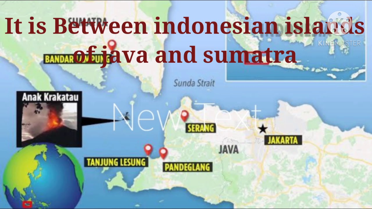 sunda strait connects java sea to indian ocean lies between indonesian islands of java and sumatara