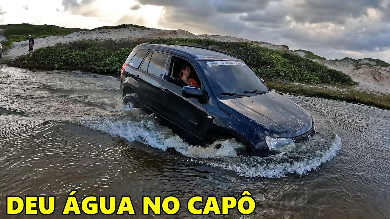 DUSTER, RENEGADE, TR4, PAJERO DAKAR, GRAND VITARA, JIMNY E EXPLORER ATRAVESSANDO O RIO PRATAGY- RN