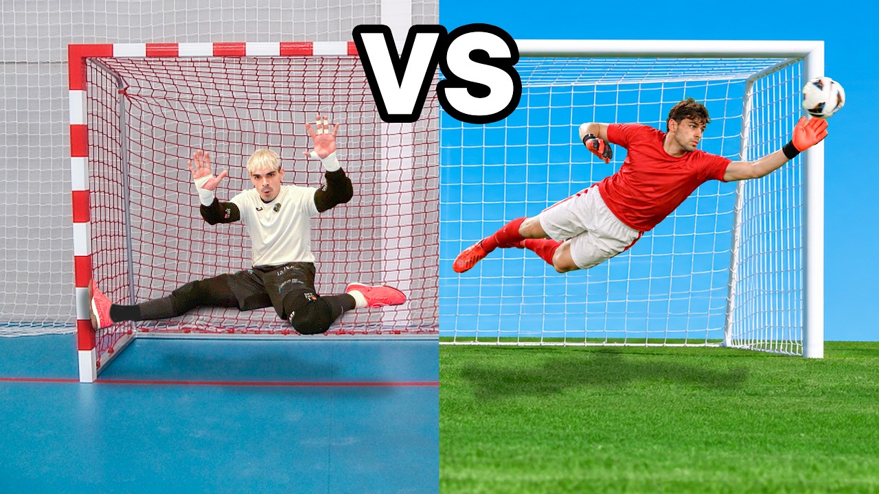 Portero de F&uacute;tbol Sala VS Portero de F&uacute;tbol 11