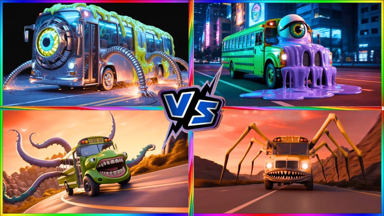 EPIC TILES HOP BATTLE - SCHOOL BUS 