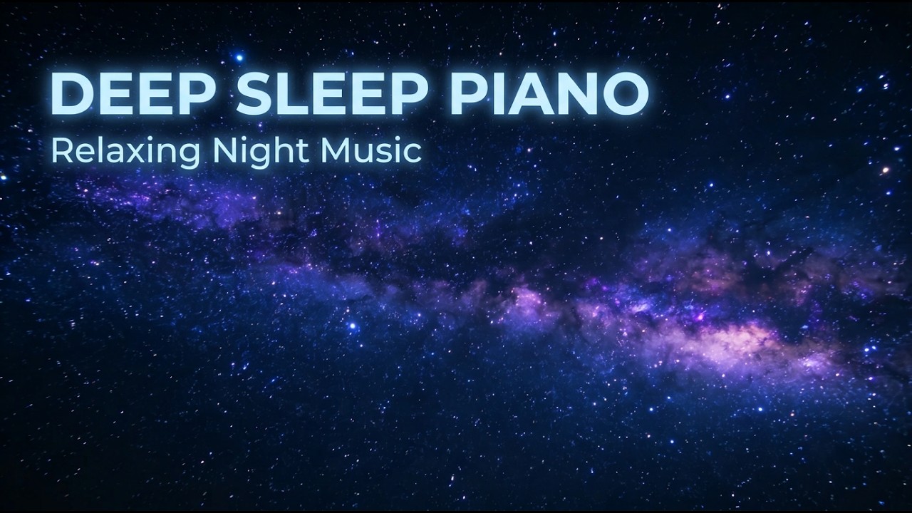 Deep Sleep Piano 🌙 Gentle Piano Under the Milky Way for Peaceful Rest — 睡眠用ピアノBGM