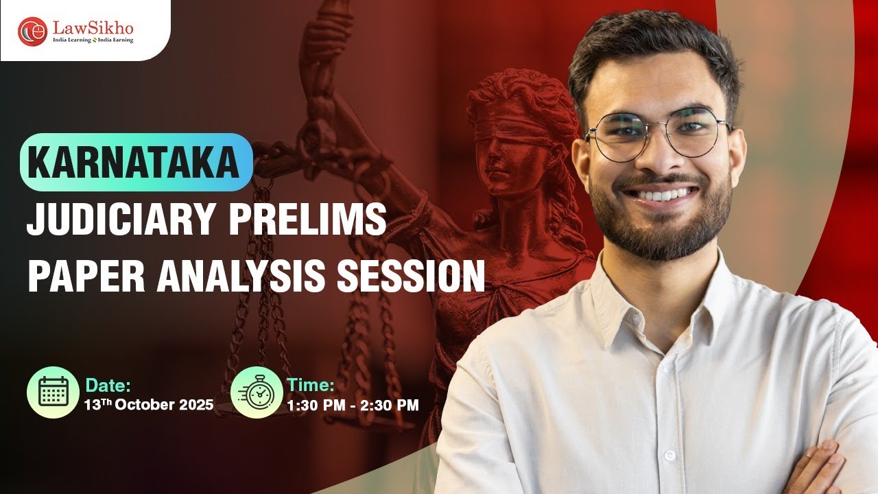 Karnataka Judiciary Preliminary Exam 2025 Paper Analysis session #KJS2025