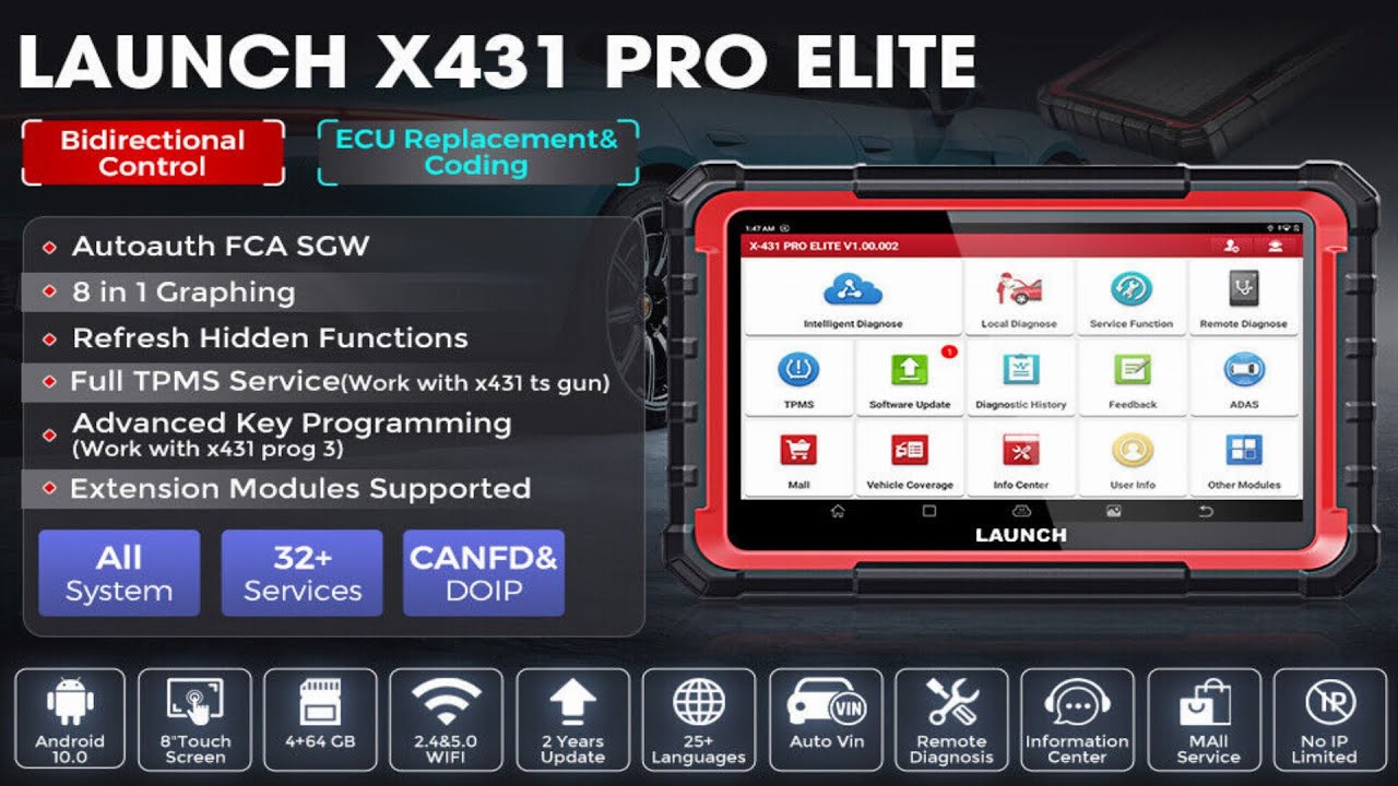 LAUNCH X431 PRO Elite: 2026's ULTIMATE ECU Coding & All-System Scanner !