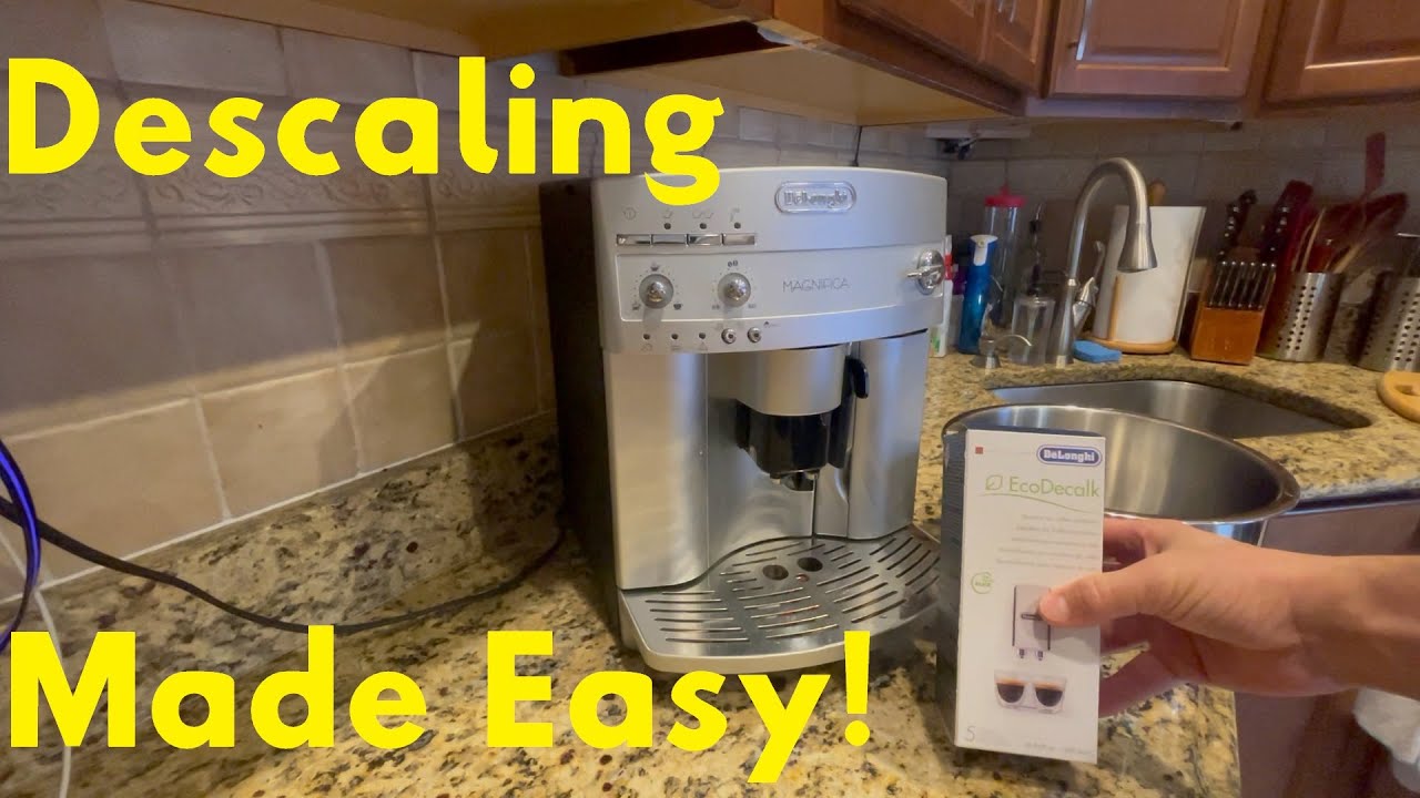 Descaling your Delonghi ESAM3300 Magnifica Super-Automatic Espresso Machine with EcoDecalk Descaler