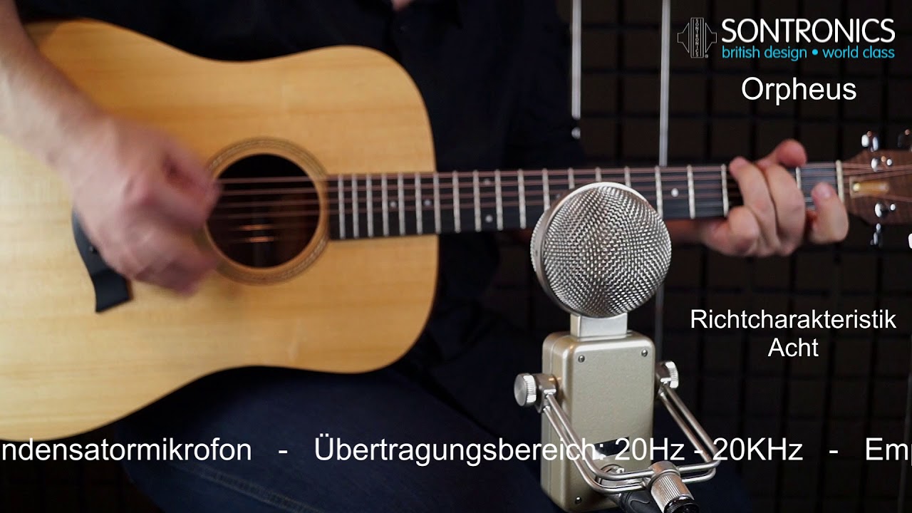 Sontronics Orpheus - Aufnahme einer akustischen Gitarre - H&ouml;rprobe
