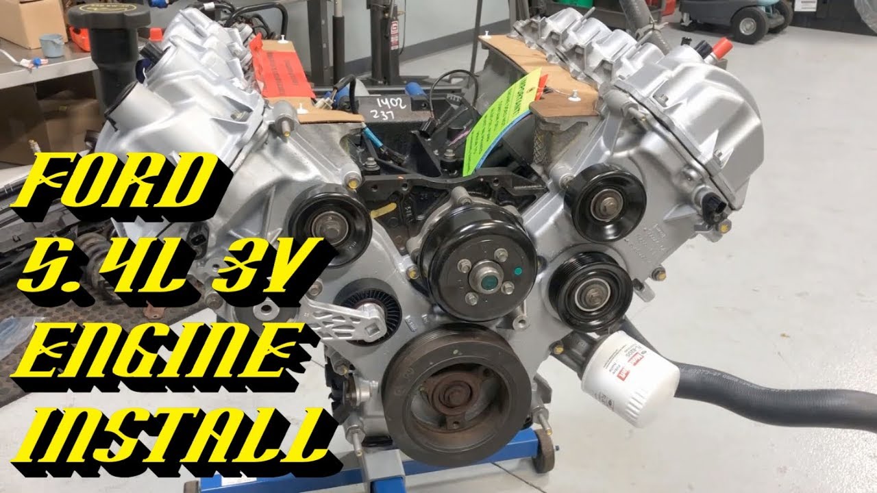 Ford 5.4L 3v Triton Engine Removal & Installation Part 2 of 2: Engine Prep and Installation