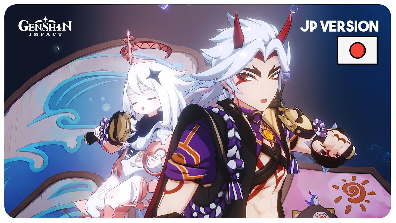 TM Revolution Sings as Arataki Itto | Itto and Paimon Singing (JP Cutscene) Genshin Impact 4.6