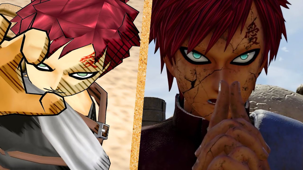 Все Ultimate Jutsu GAARA Evolution In Naruto Games (4K)