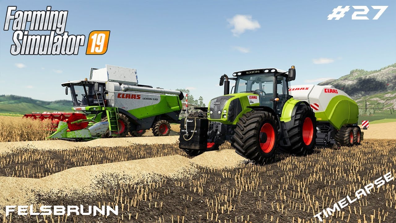 Harvesting and baling | Animals on Felsbrunn | Farming Simulator 19 | Episode 27