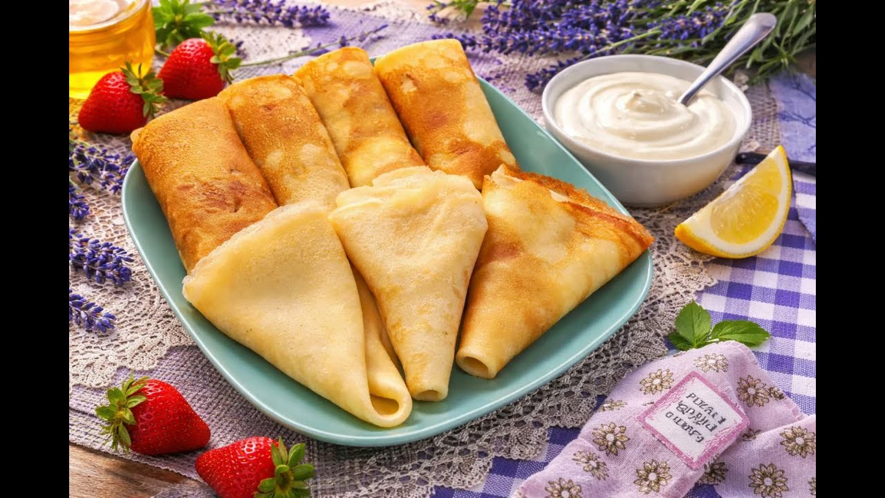 Тоненькі млинці які НІКОЛИ не рвуться! 100% вдаються