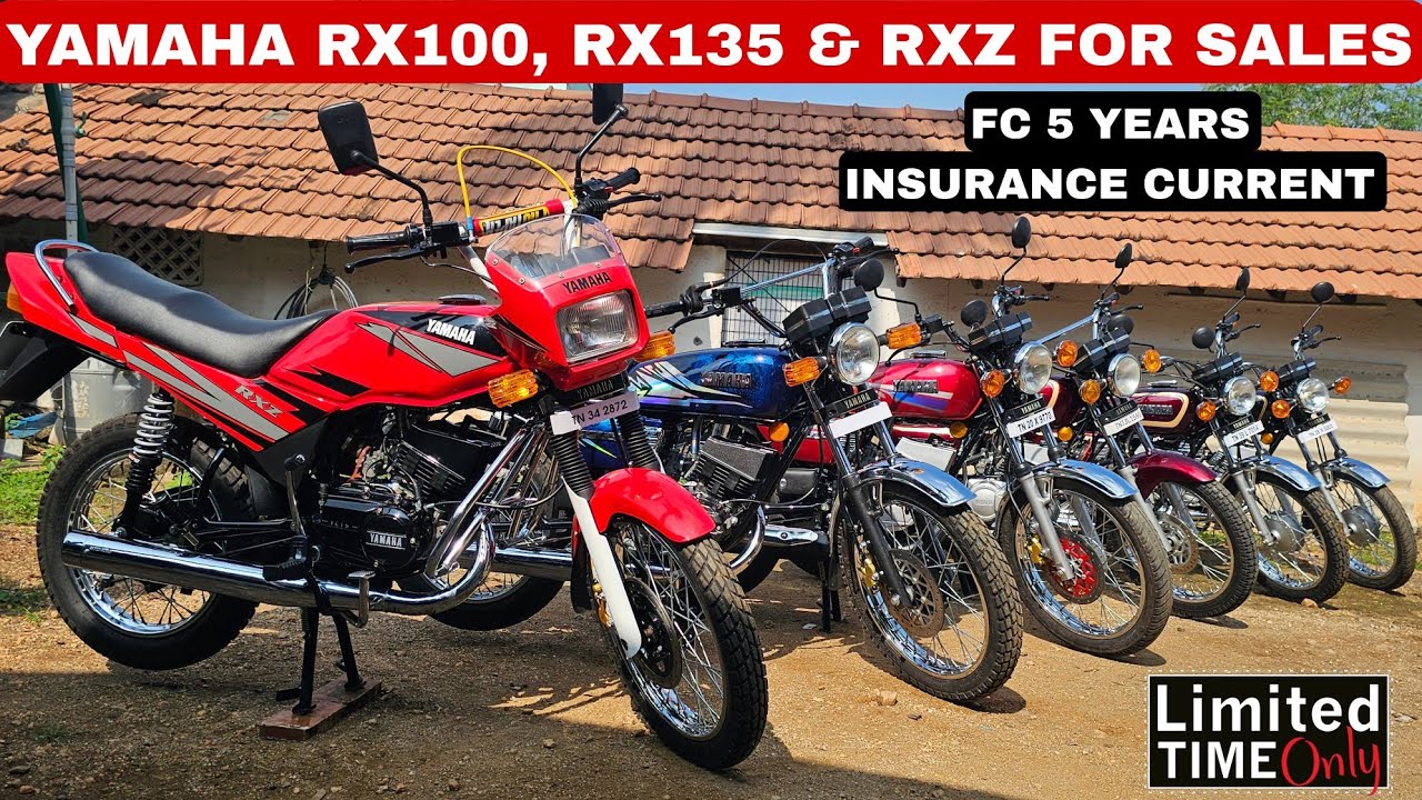 YAMAHA RX100, RX135 & RXZ FOR SALES IN TAMILNADU | 5 YEARS FC | FREE NAME TRANSFER | ARK Diaries
