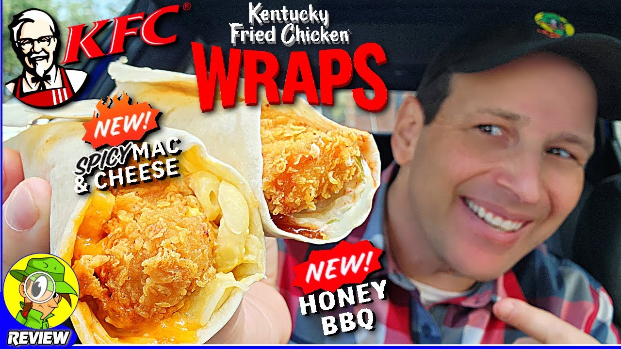 KFC® SPICY MAC & CHEESE AND HONEY BBQ CHICKEN WRAPS Review 👴🔥🍜🐔 ⎮ Peep THIS Out! 🕵️‍♂️