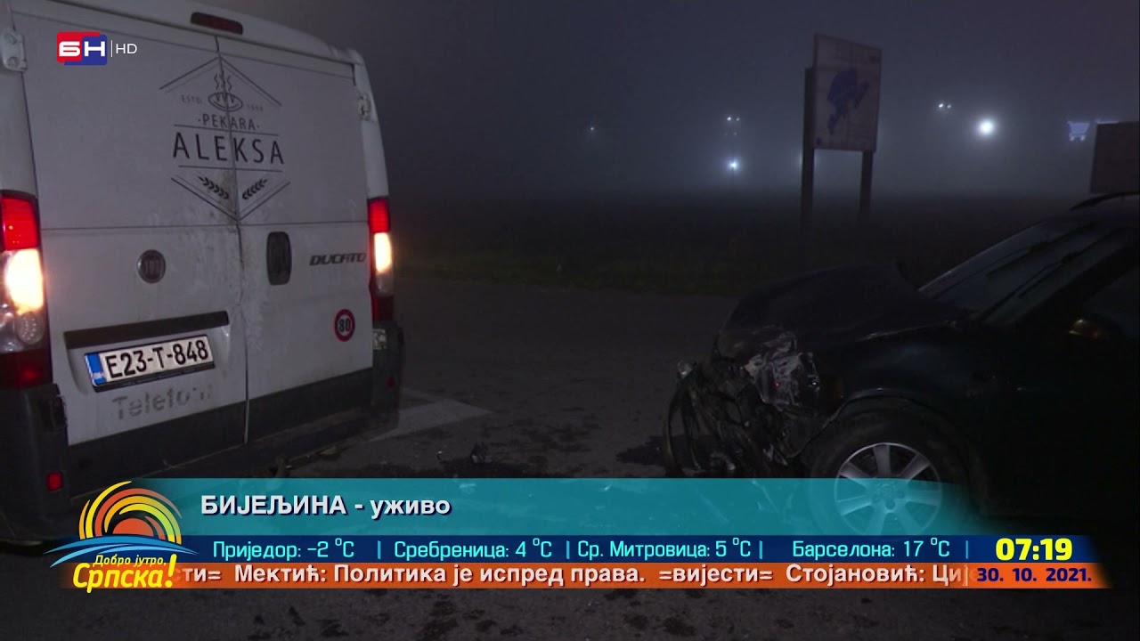 Saobraćajna nesreća na 