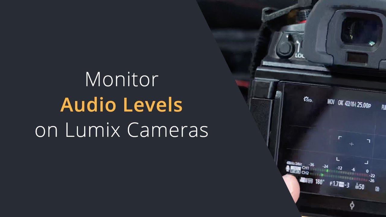 How To Monitor Audio Levels on Lumix Cameras | How To Display Audio Levels on the Rear Camera Screen