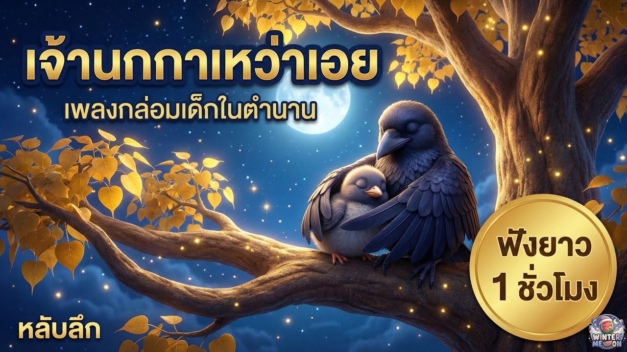 [1 ชั่วโมง] เจ้านกกาเหว่าเอย - เพลงกล่อมเด็กในตำนาน ฟังยาวต่อเนื่อง หลับลึกตลอดคืน (1 Hour Loop)