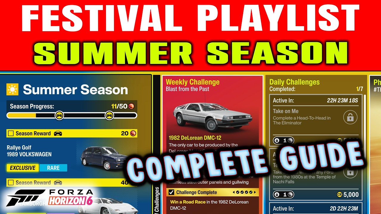 FORZA HORIZON 6: КАК ПРОЙТИ ЛЕТНИЙ СЕЗОН И ФЕСТИВАЛЬНЫЙ ПЛЕЙЛИСТ! Серия 2