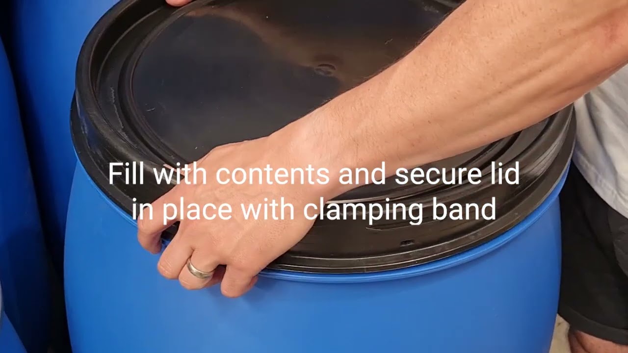 Open Top Drum Lid Removal and Anti Tamper Lock, Shipping Barrel, Storage Drum