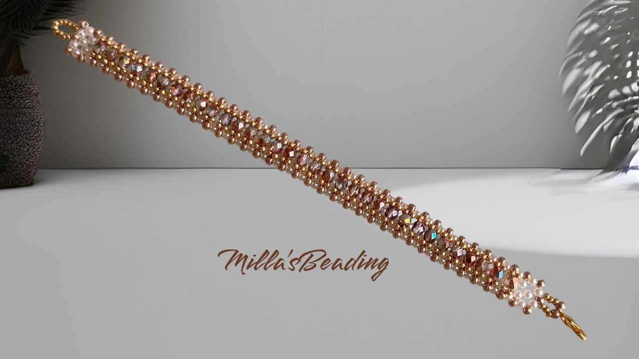 Pearls and Crystals Beading Bracelet 💎 #diy #beads  #beadsjewellery #handmade #jewelry