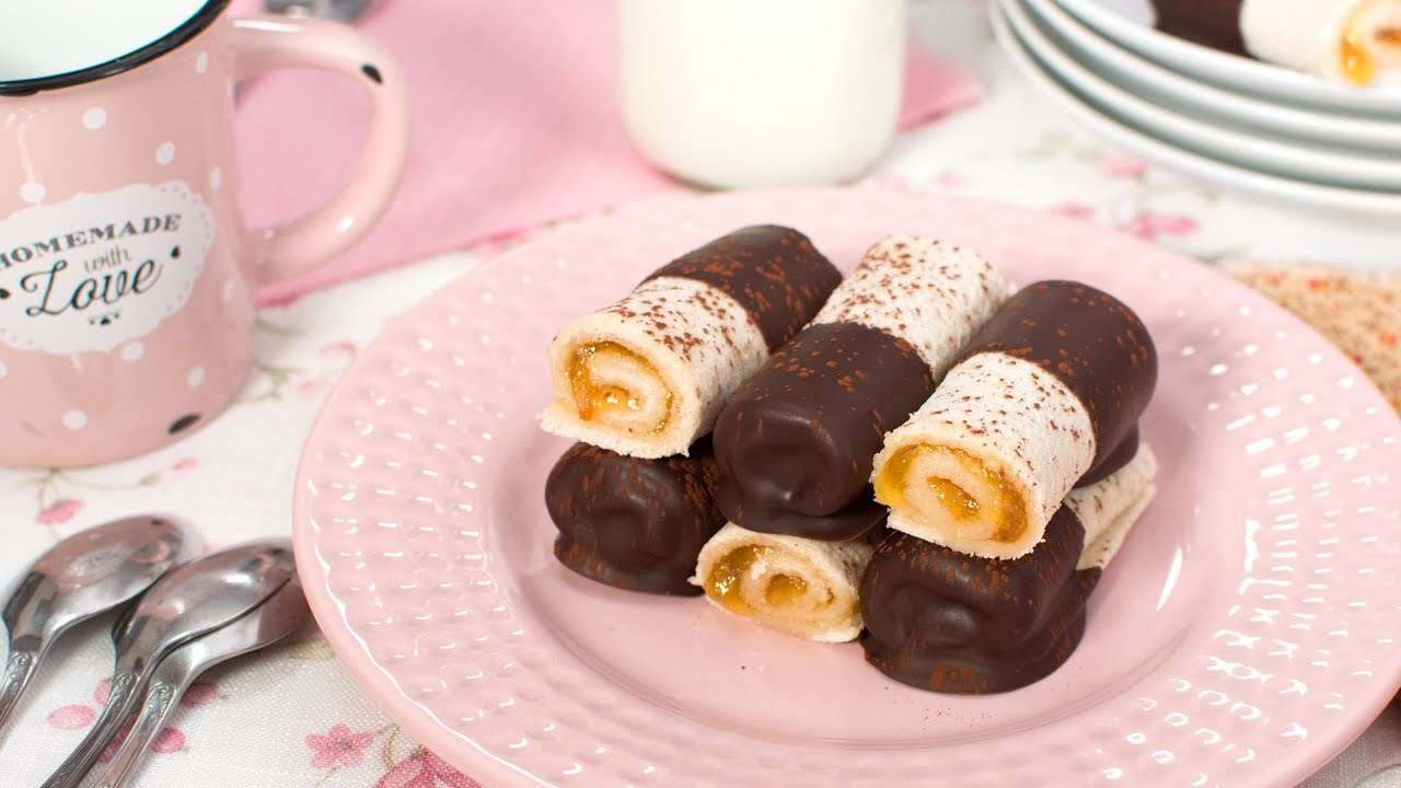 Rollitos de Pan de Molde Rellenos | Naranja y Chocolate | Recetas dulces, rápidas y originales