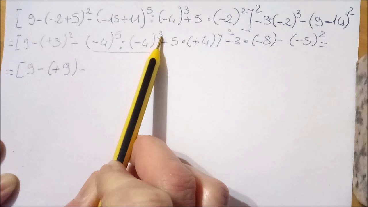 Espressione algebrica con potenze 1