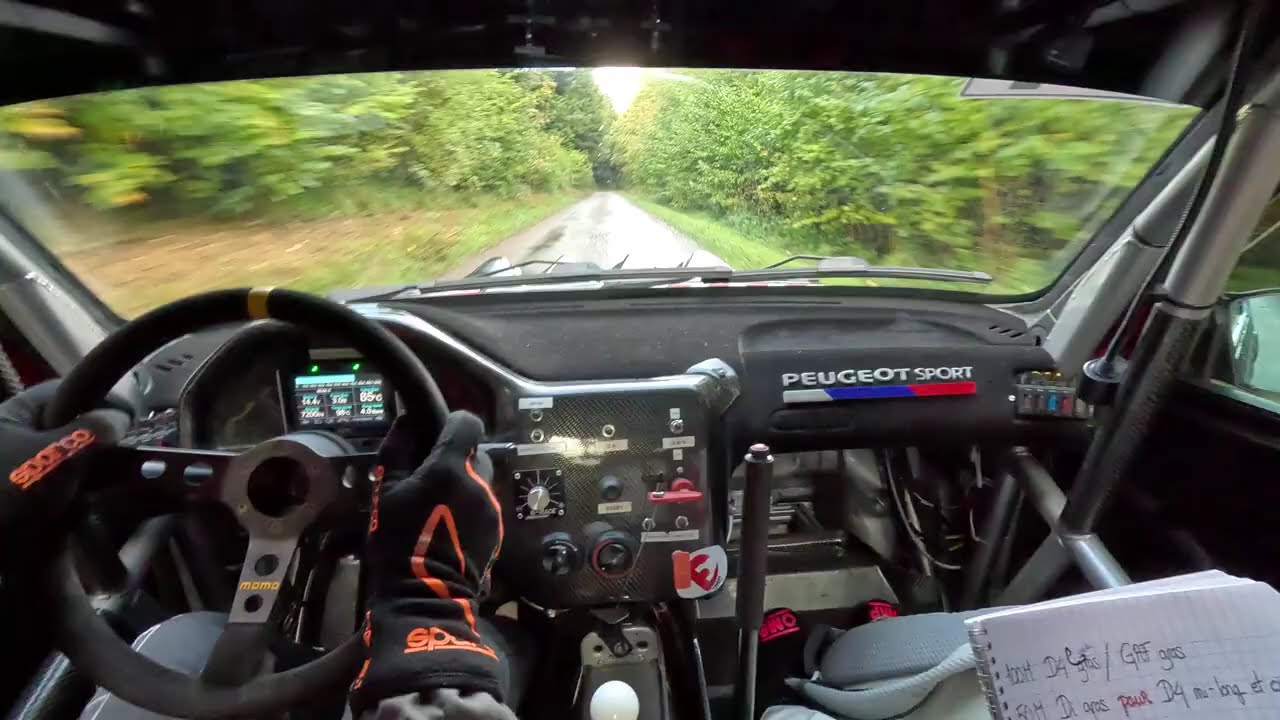 Rallye du Valdahonnais 2025 embarqué ES 5 Le Chateau de Cicon P A  Marin Forge & J  Tomassi 106 A6