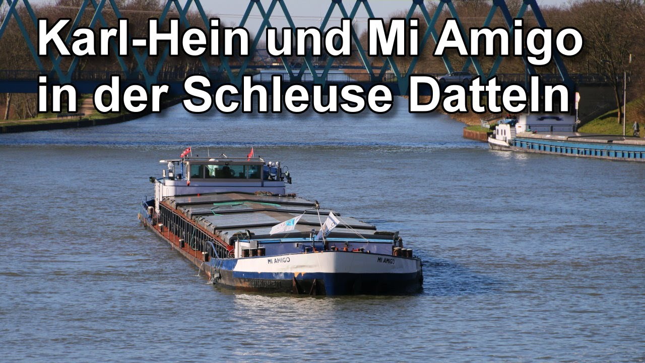 Schleuse Datteln - Wesel-Datteln Kanal - Binnenschifffahrt