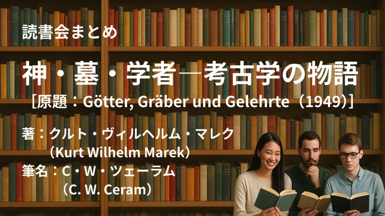読書会まとめ『神・墓・学者―考古学の物語（著：クルト・ヴィルヘルム・マレク（Kurt Wilhelm Marek）／筆名：C・W・ツェーラム（C  W  Ceram））』