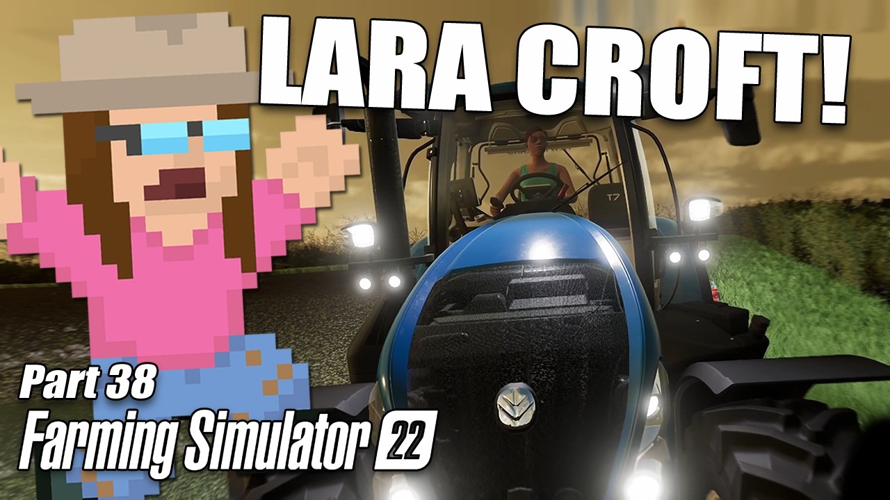 Lara Croft Is Ploughing the Field! | Farming Sim 22 [RAGS TO RICHES] #38