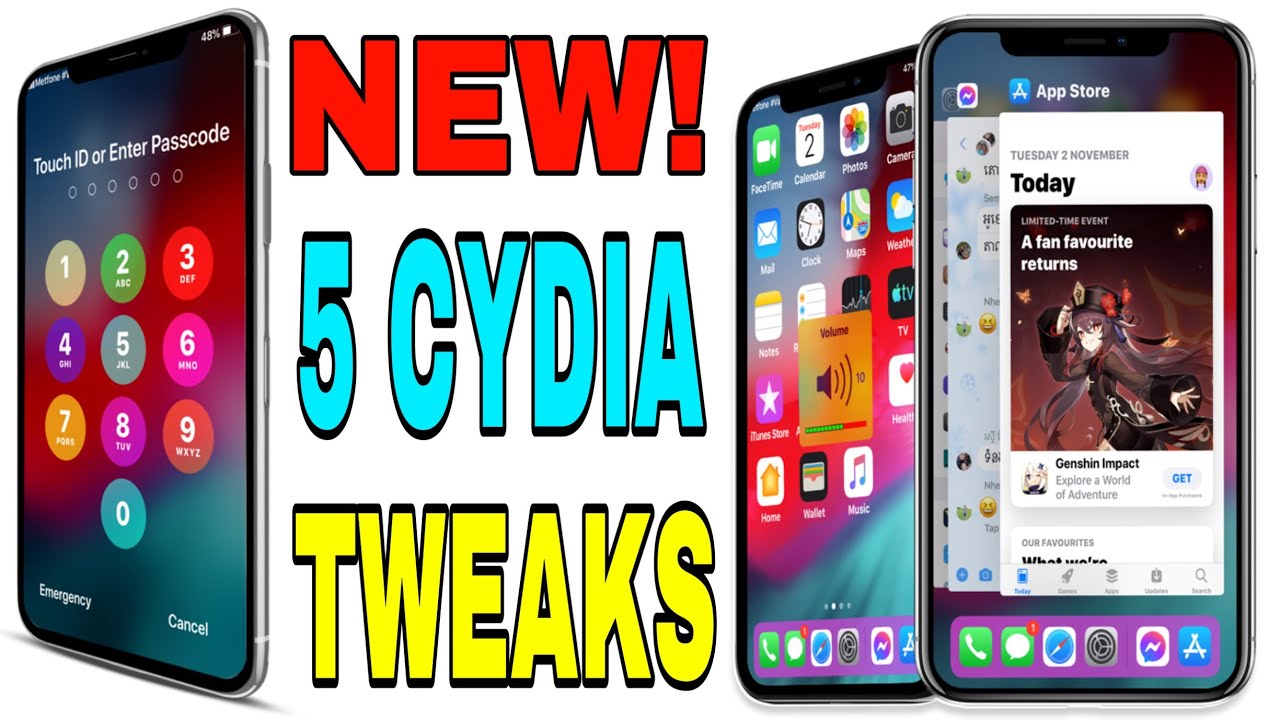 New 5 Tweaks | Free Uncover Jailbreak Tweaks | iOS 12.5.5 - 11