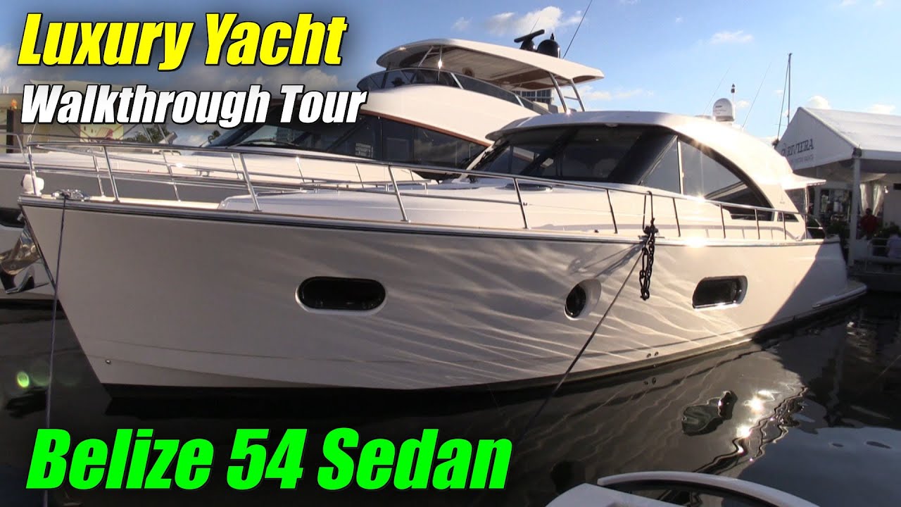 Performance & Elegance ! 2023 Belize 54 Sedan Luxury Yacht