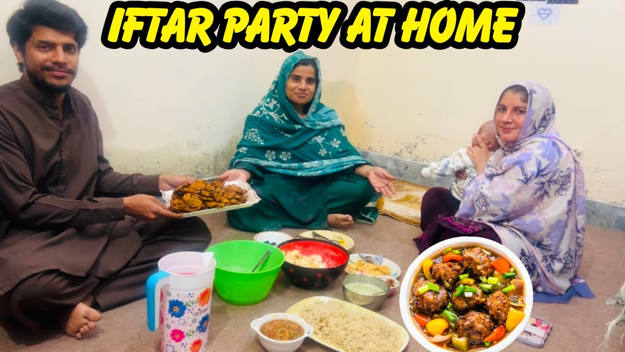 Ghar Par Special Iftar Party Puri Family Kalia 😋❤️