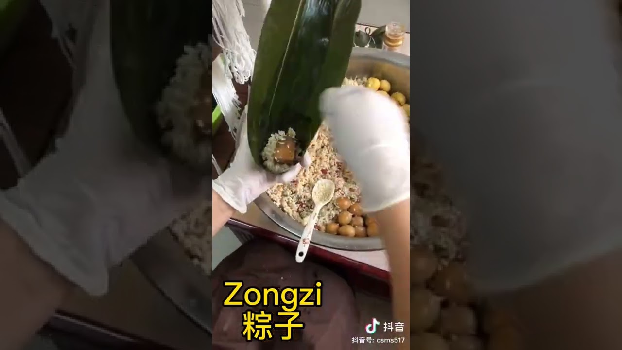 Zongzi is a special food for The Dragon Boat Festival in China.