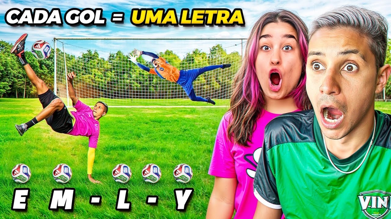 A CADA GOL DESBLOQUEIA A LETRA DO NOME DE UM YOUTUBER!