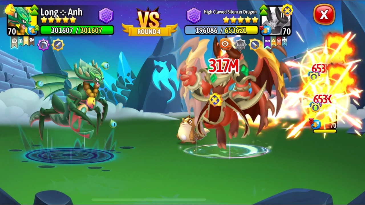 NHẬN RỒNG RISEN ICE VÀ SỨC MẠNH STRATEGIST KẾT HỢP VỚI DOÔM | DRAGON CITY 