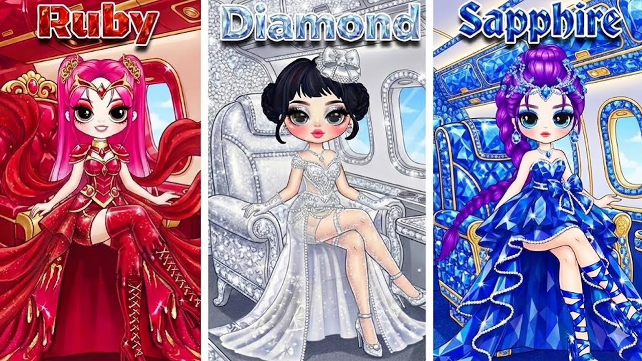 K-Pop Demon Hunters: Rumi, Zoey & Mira Glow Up in Gemstone Airport Fashion💖Paper DIY💖