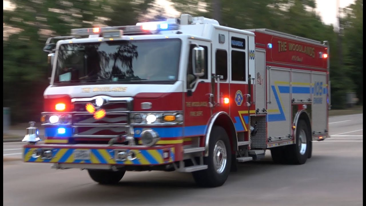Engine 105 - MVA Response [The Woodlands Fire Department]