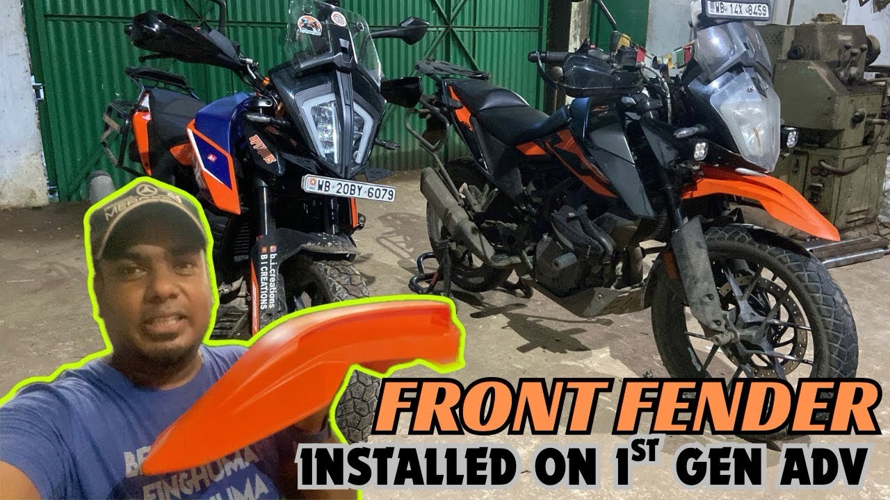 KTM ADVENTURE 390/250 HIGH FENDER INSTALL // #ktmadv #ktmadventure250 #ktmadvmodification