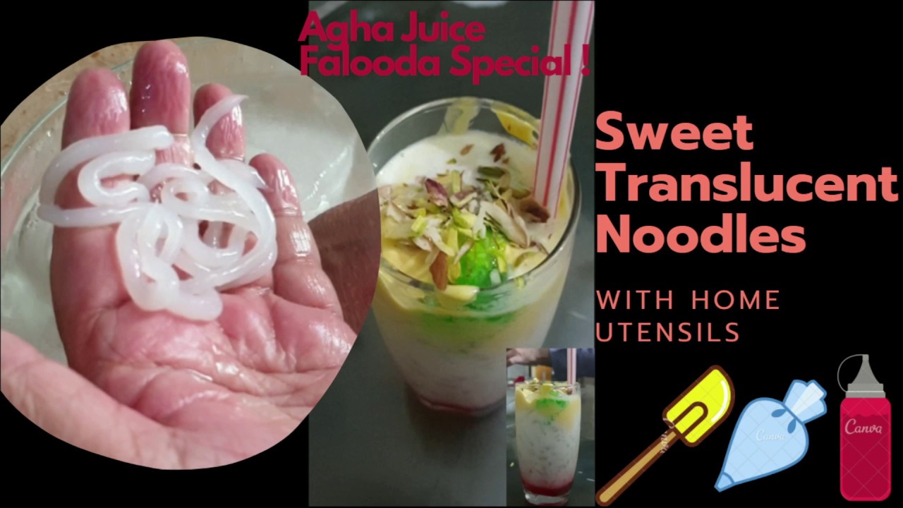 SWEET NOODLES | AGHA JUICE FALOODA | EASY COOKING WITH EVERYDAY KITCHEN TOOLS