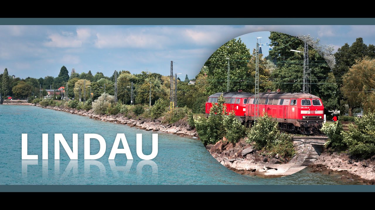 LINDAU - Trains at Lake Constance - Z&uuml;ge am Bodensee