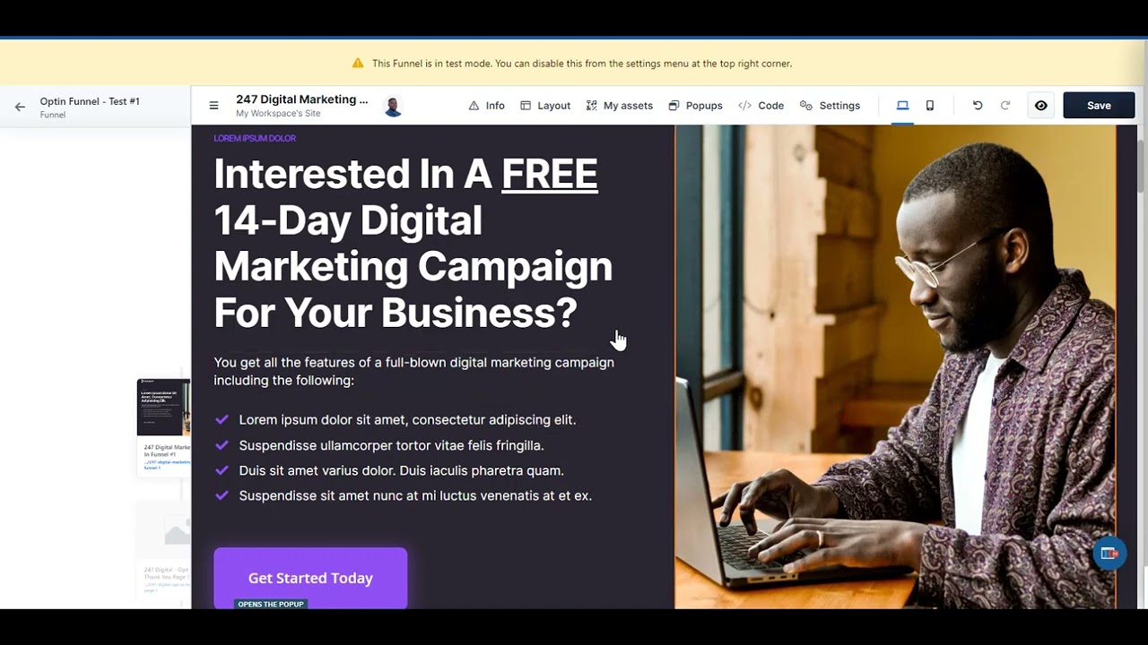 Clickfunnels 2.0 - Creating My First Funnel v1 | ClickFunnels 2.0 Opt-In Funnel Creation