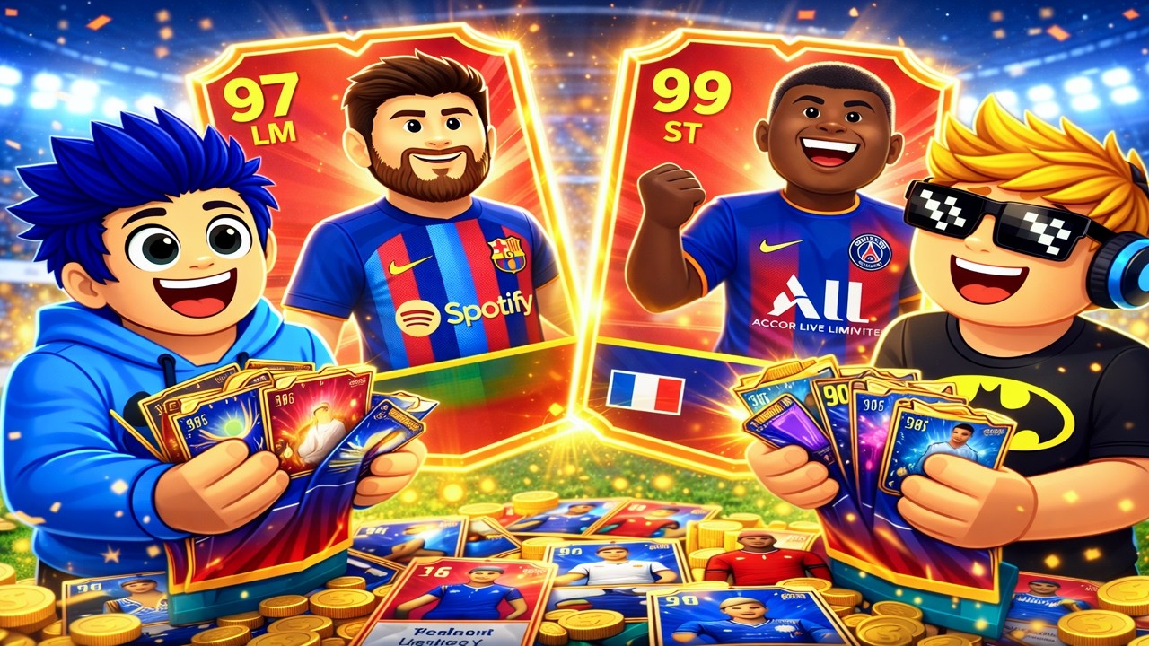 Futbolcu Kart Paketleri Açtık! Messi ve Mbappe Çıktı! ⚽ | Roblox