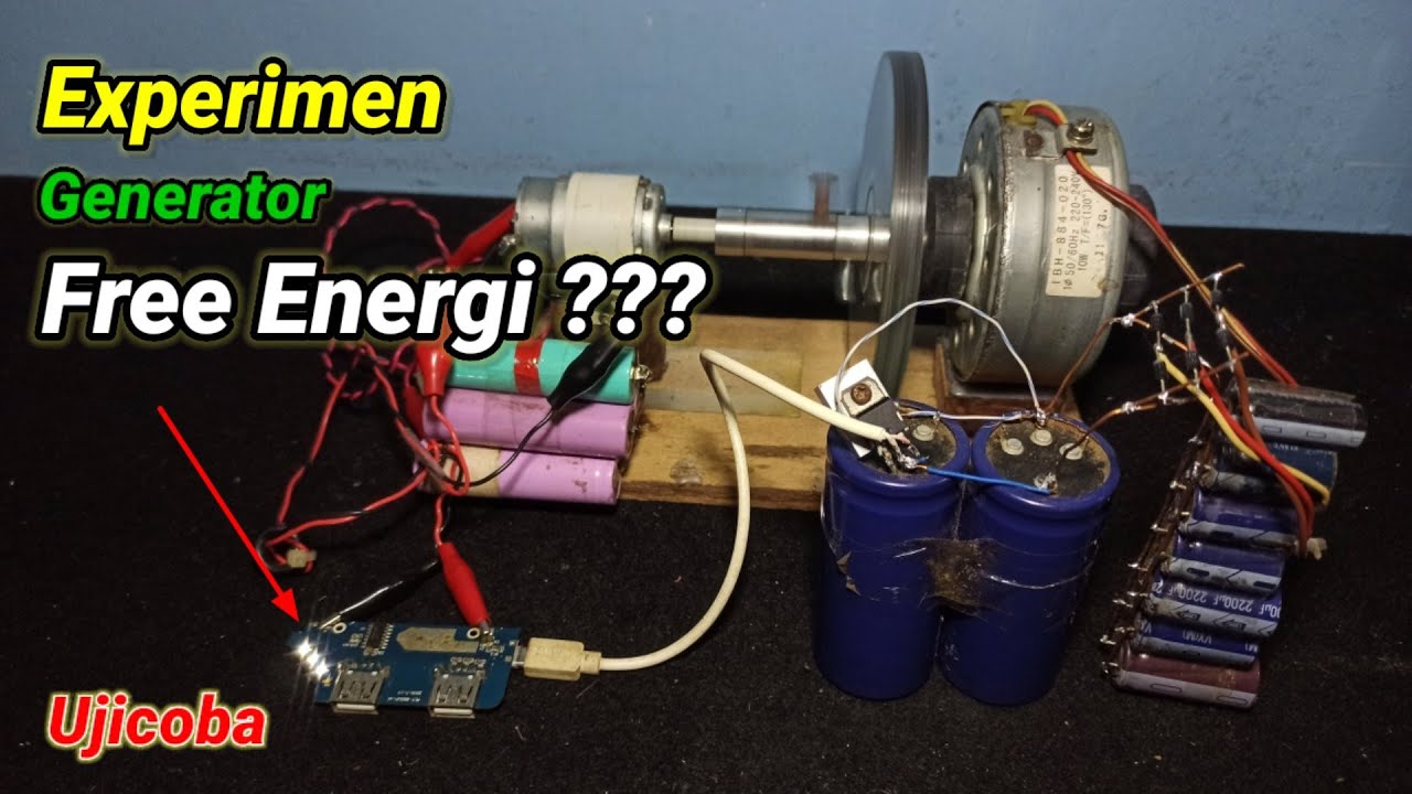 Membuat generator free energi dinamo AC | Ujicoba