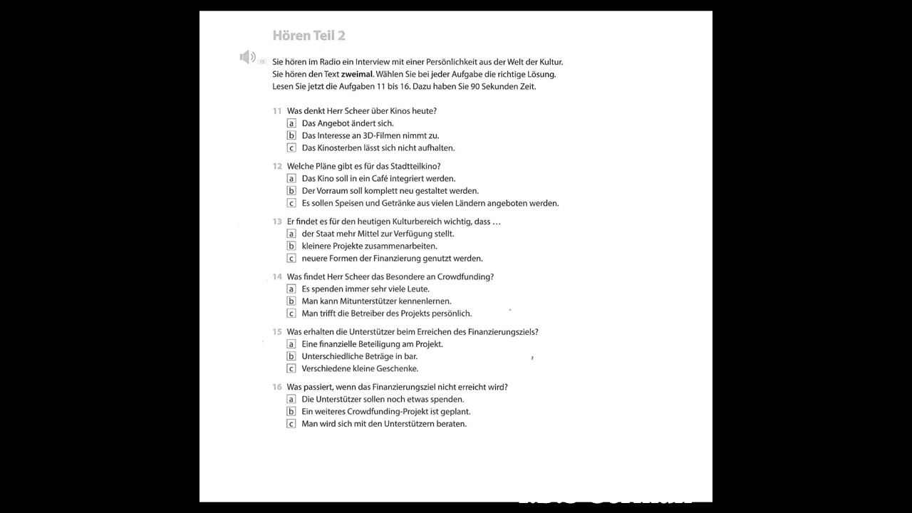 B2 Prüfungstraining Modeltest 4 Mit Lösungen.[ Lösungen in den Kommentaren]