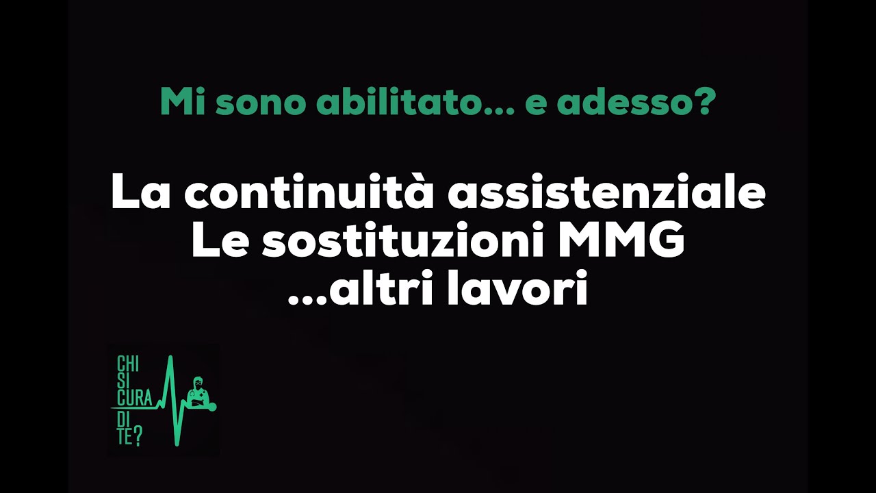 Mi sono abilitato...e adesso? - La continuità assistenziale, le sostituzioni, la medicina carceraria