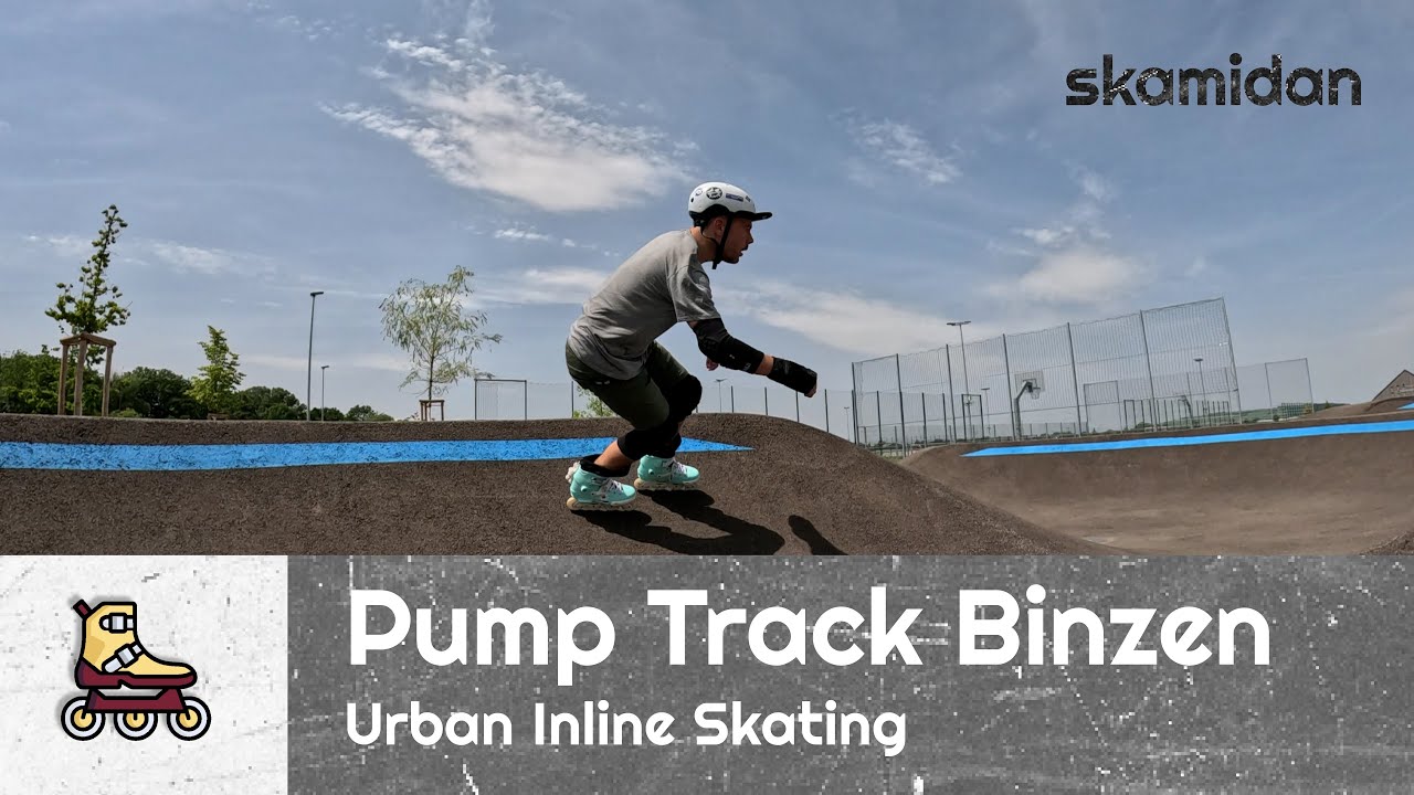 The first time 👉 Pump track Binzen with inline skates | Parkview Sports Facility Binzen | Germany