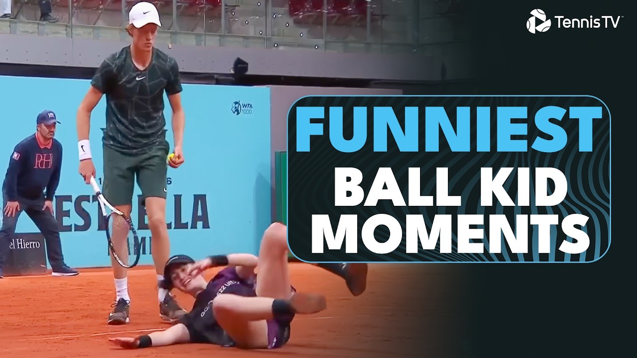 Funniest Tennis Ball Kid Moments! 😂
