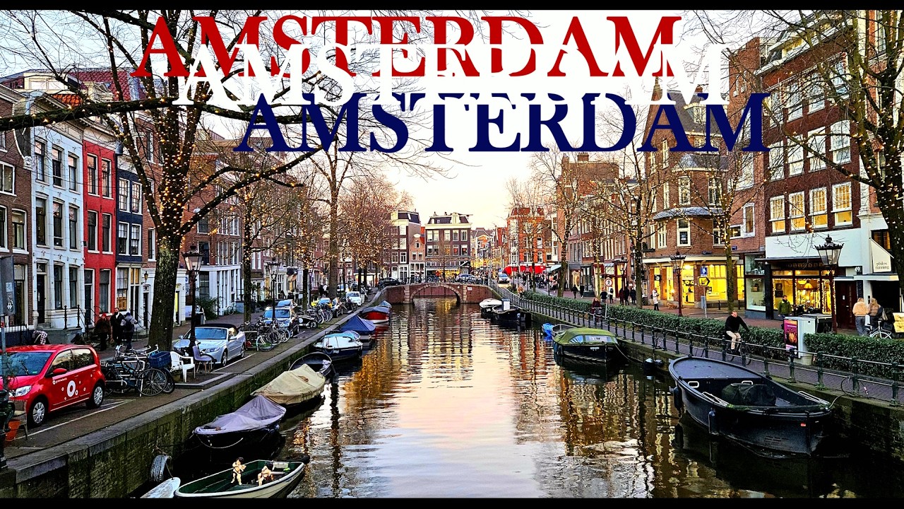 AMSTERDAM 🌷🌍 🚲 Netherlands 🇳🇱 Walking tour 🚶‍♂️🚶🏻🚶🏽‍♀️🚶‍♀️ 4K 60fps