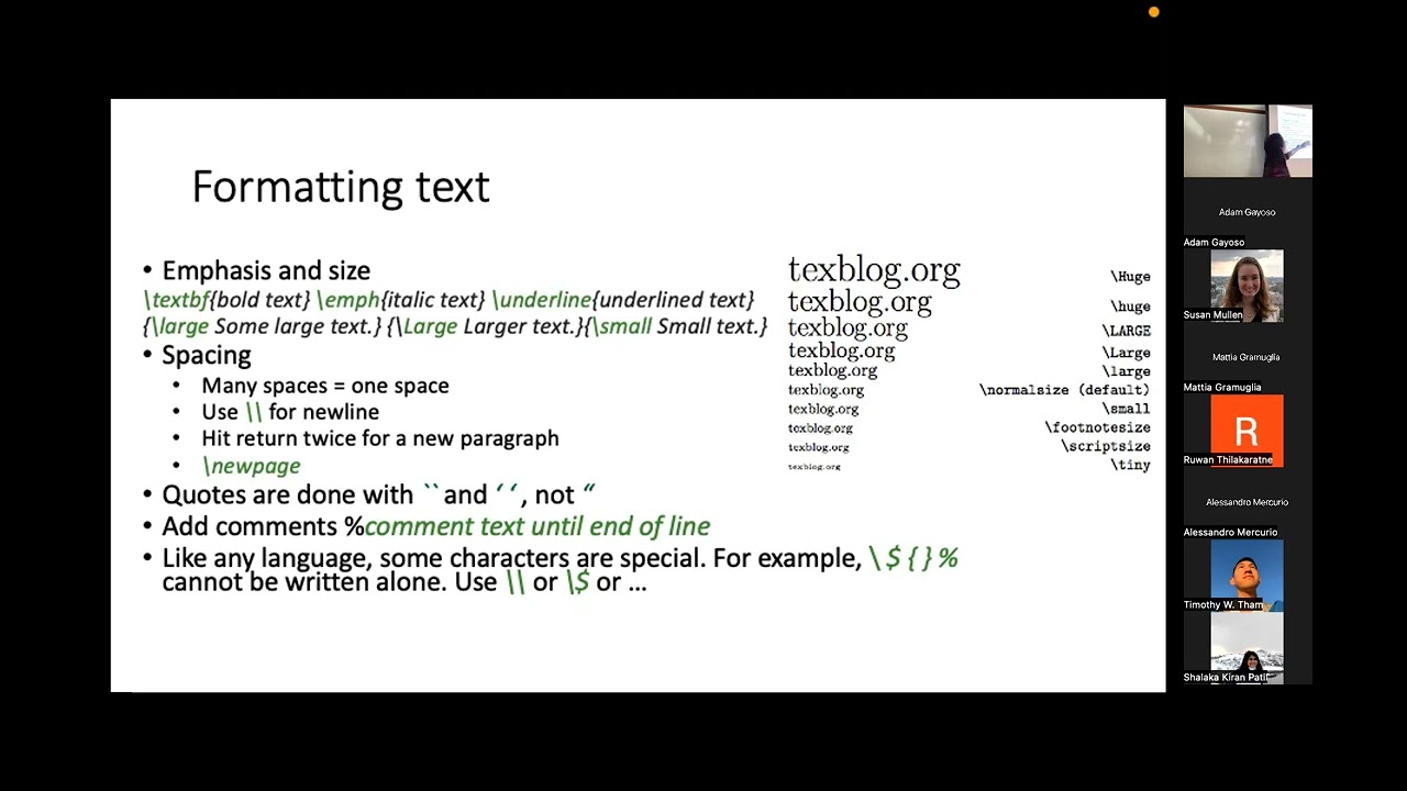 Introduction to LaTeX using Overleaf